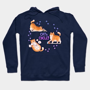 Cat's Cycle (Purple) Hoodie